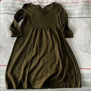 J.Jill Army Green Women's knit Dress